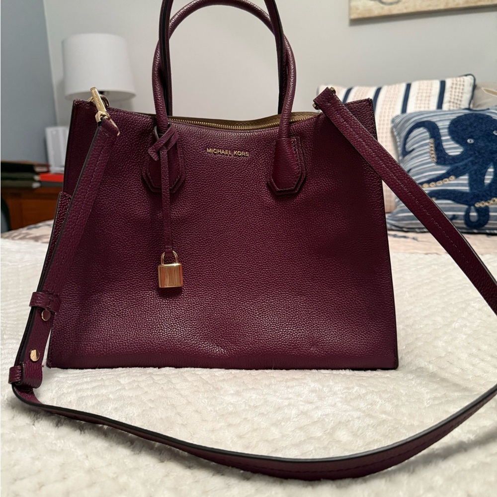 Michael Kors Plum Satchel Bag